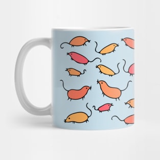 Cute and Colorful Mouse Pattern (light colors) Mug